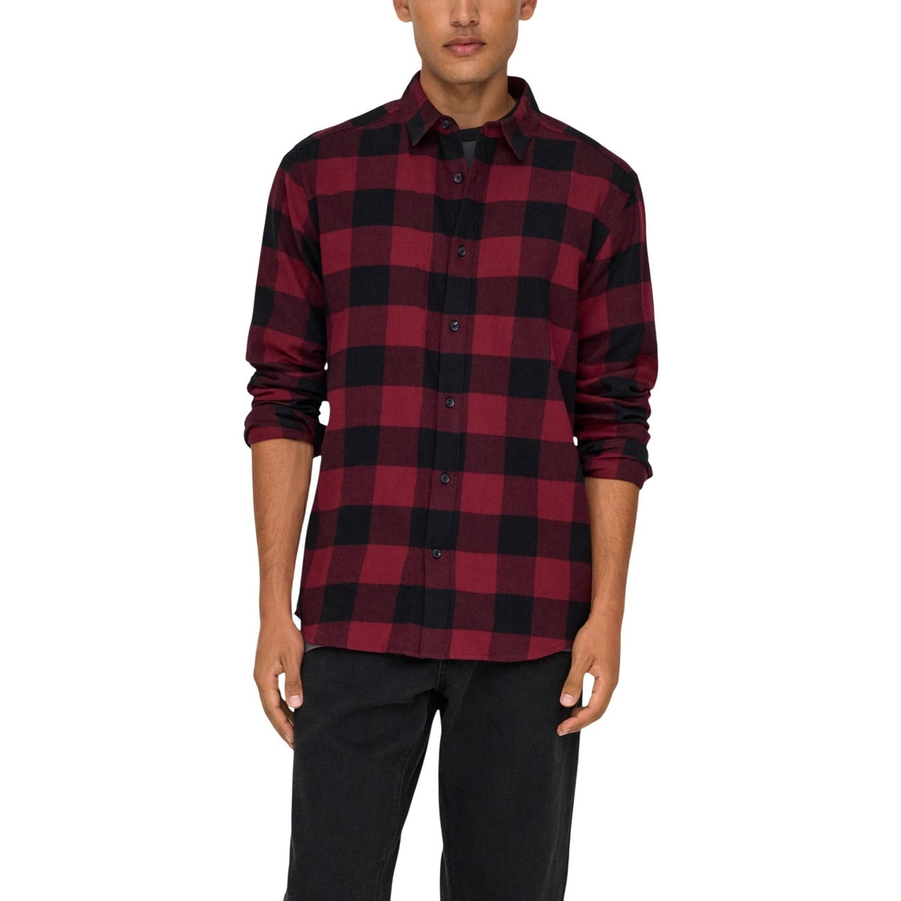 Only & Sons Shirt Heren Rood