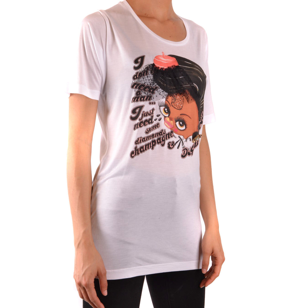 Dsquared T-shirt Dames Wit #2424705