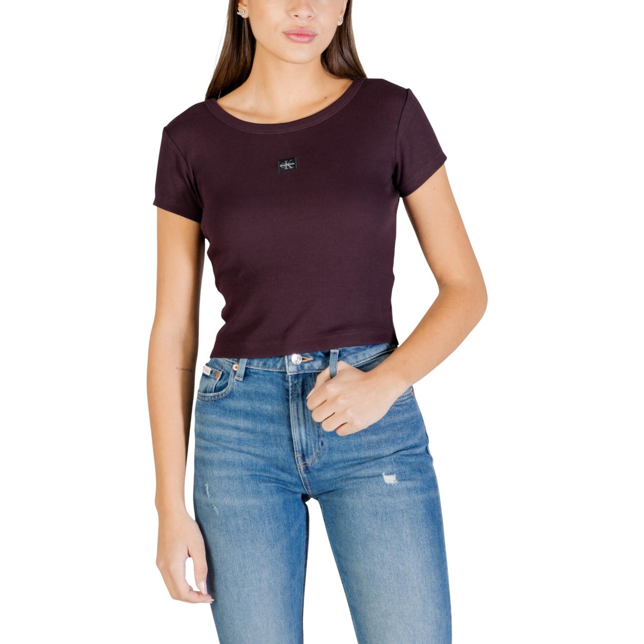 Calvin Klein Jeans T-shirt Women Light Blue