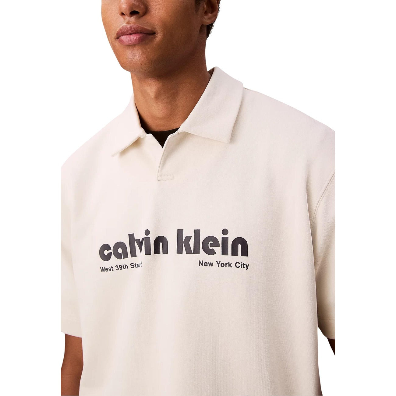 Calvin Klein Jeans Polo Top Herren Weiß