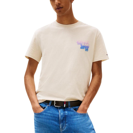 Tommy Hilfiger Jeans T-Shirt Herren Beige #2446397
