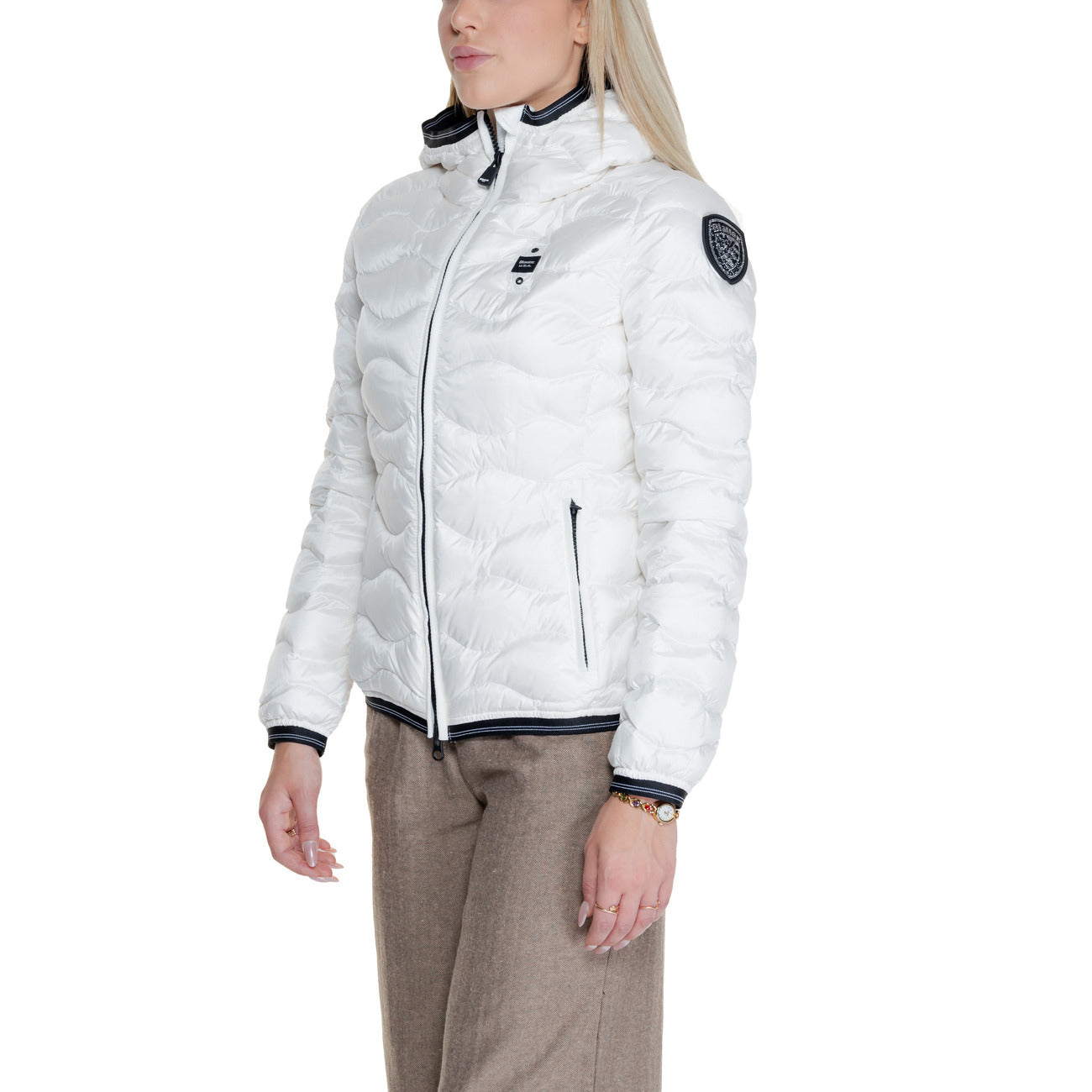 Blauer Windjack Damen Weiß #2332089