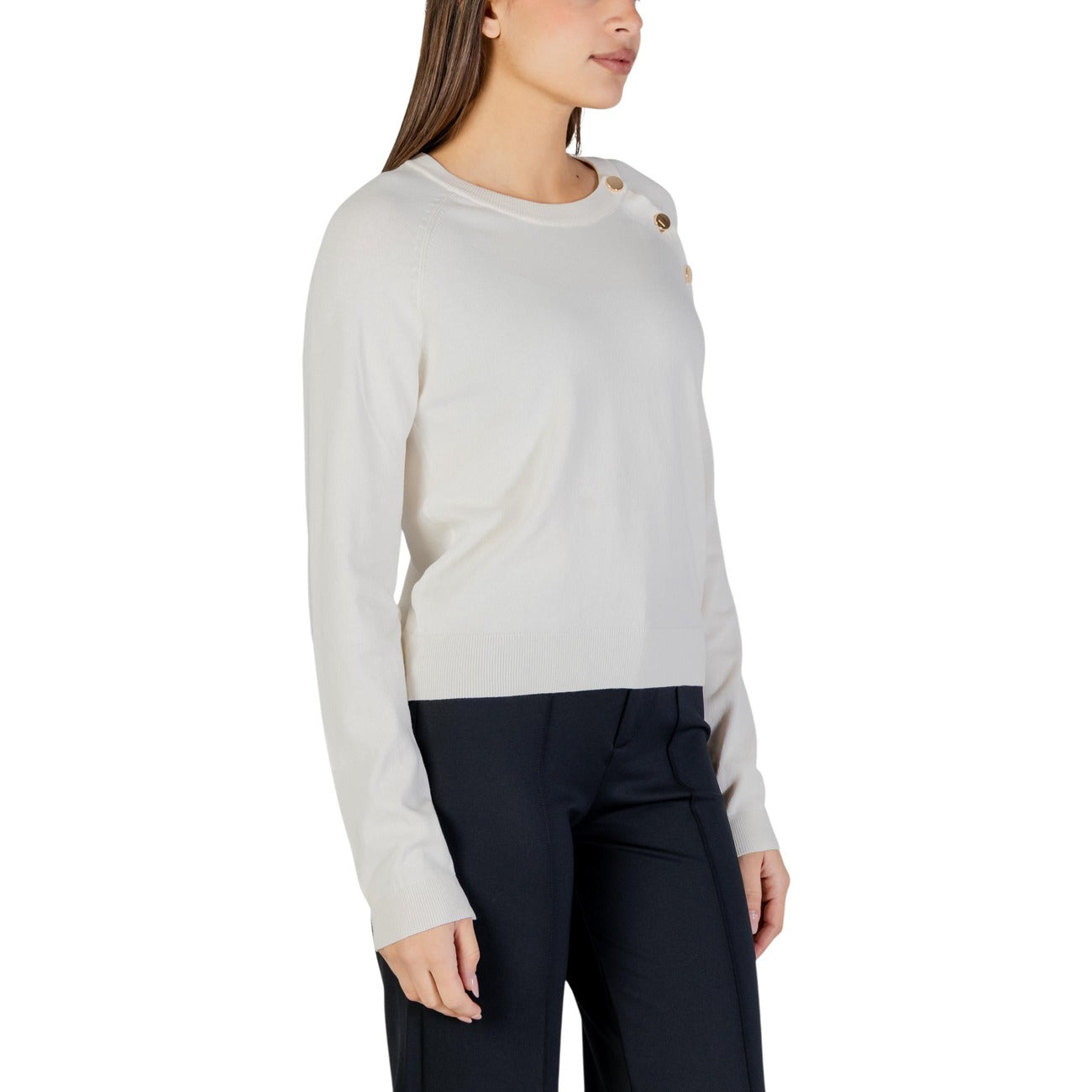 Morgan De Toi Strickmode Damen Weiß Weiß #2448910