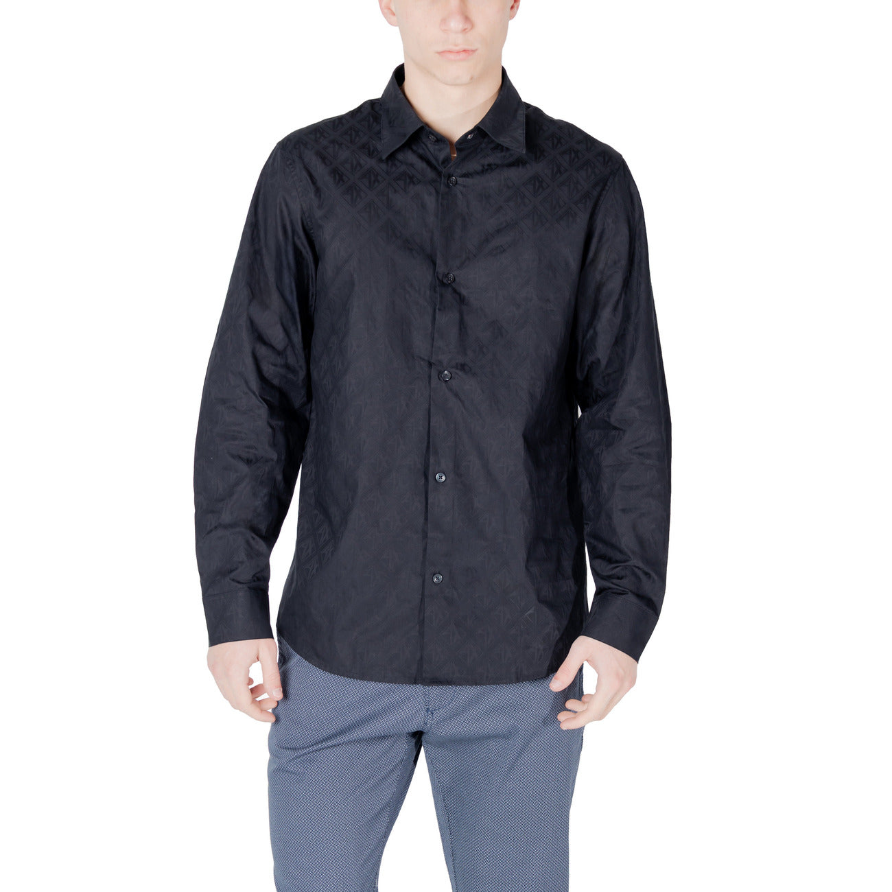 Armani Exchange Shirt Heren Blauw #2418826