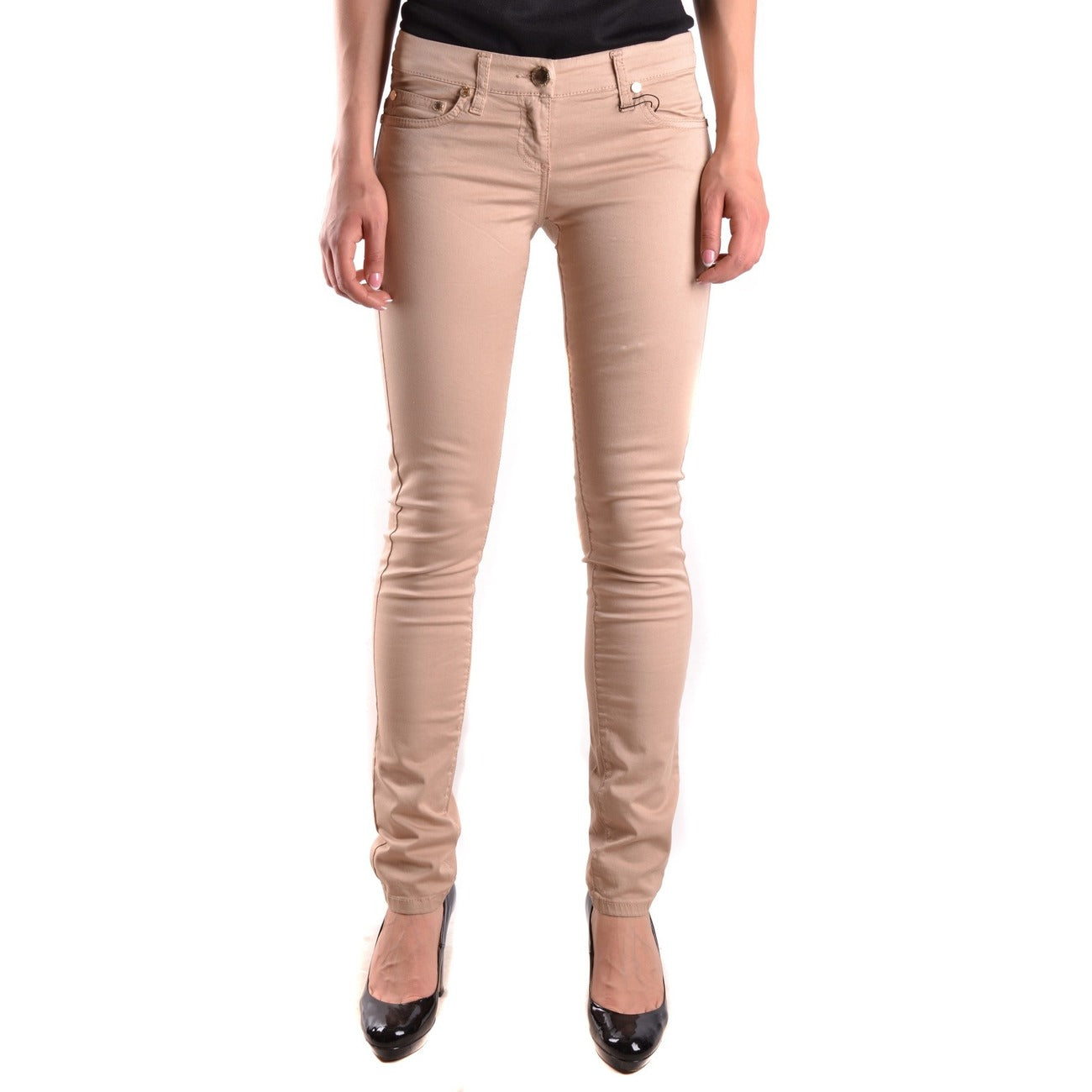 Elisabetta Franchi Jeans Dames Beige