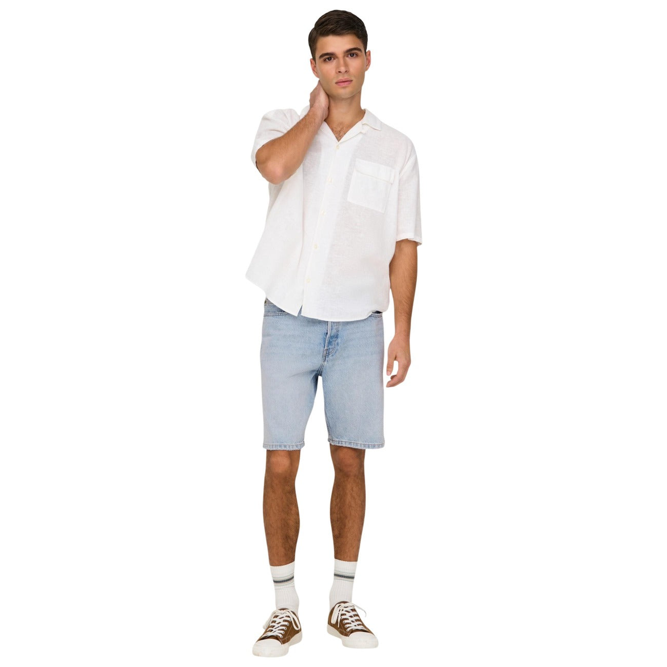 Only & Sons Bermuda Herren Hellblau