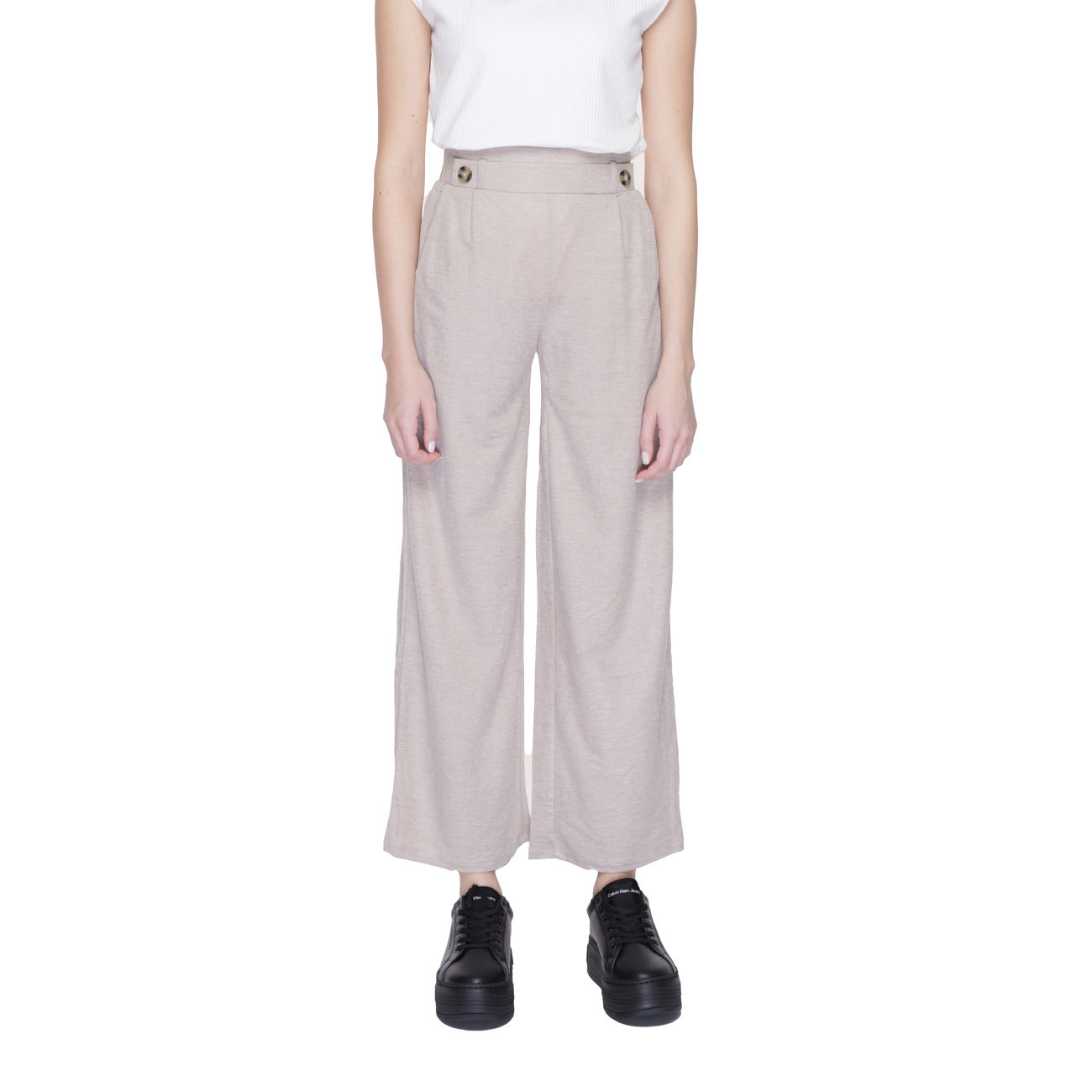 Jacqueline De Yong Broek Dames Grijs #2463381