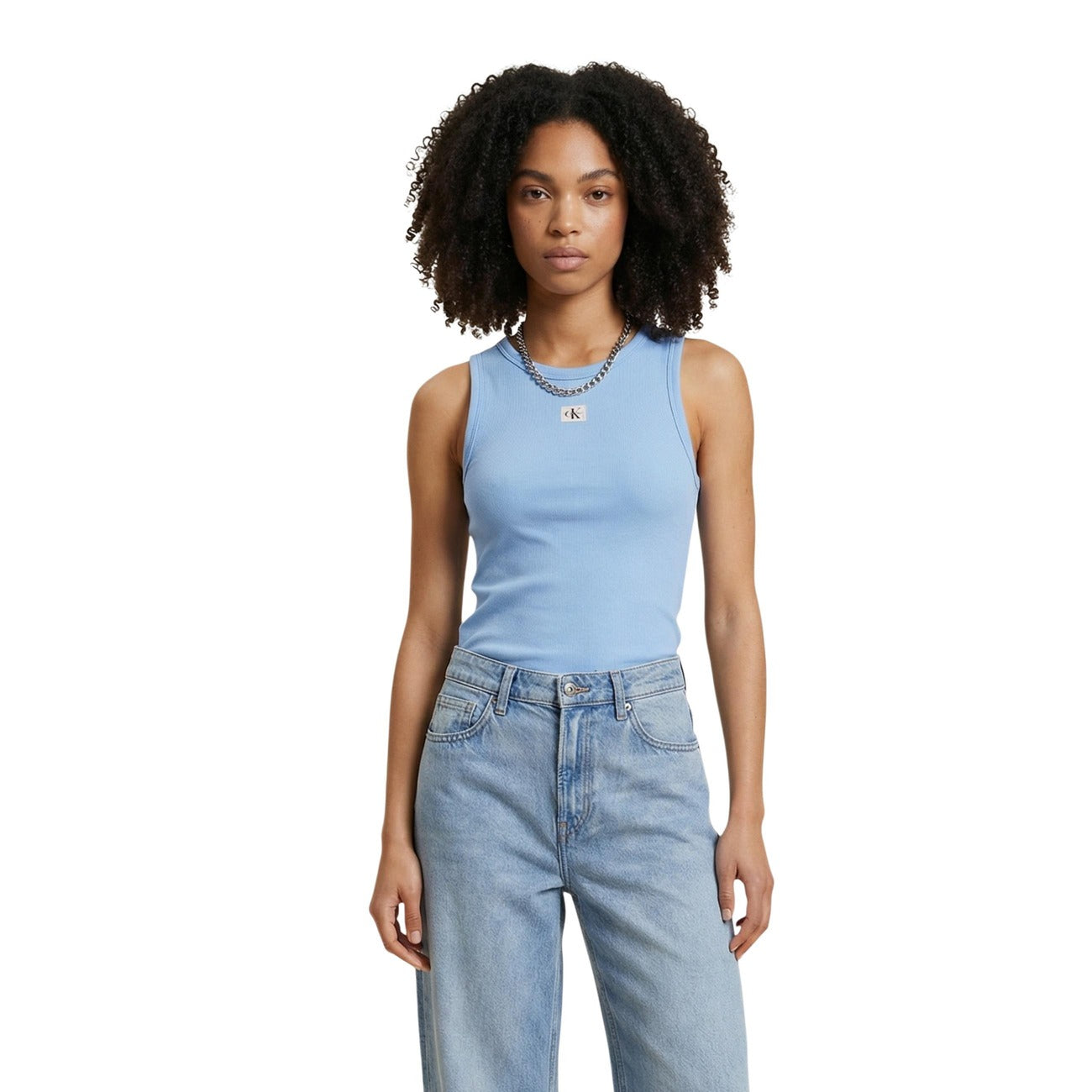 Calvin Klein Jeans Strickjacke Damen Hellblau