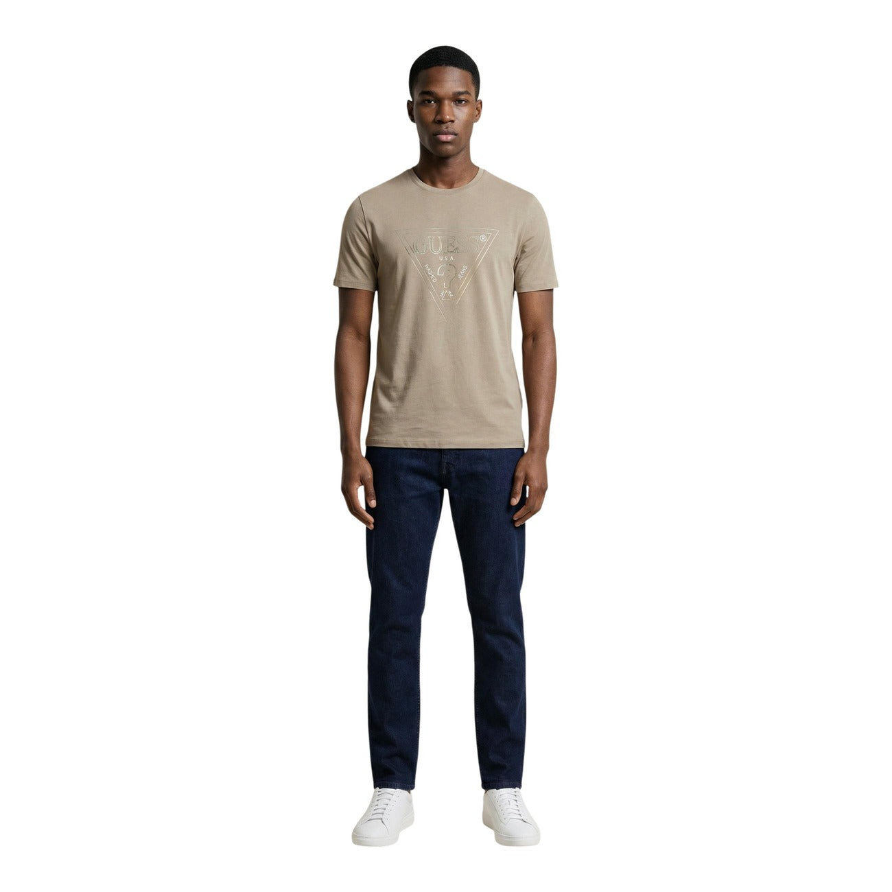 Guess T-Shirt Herren Beige #2452665