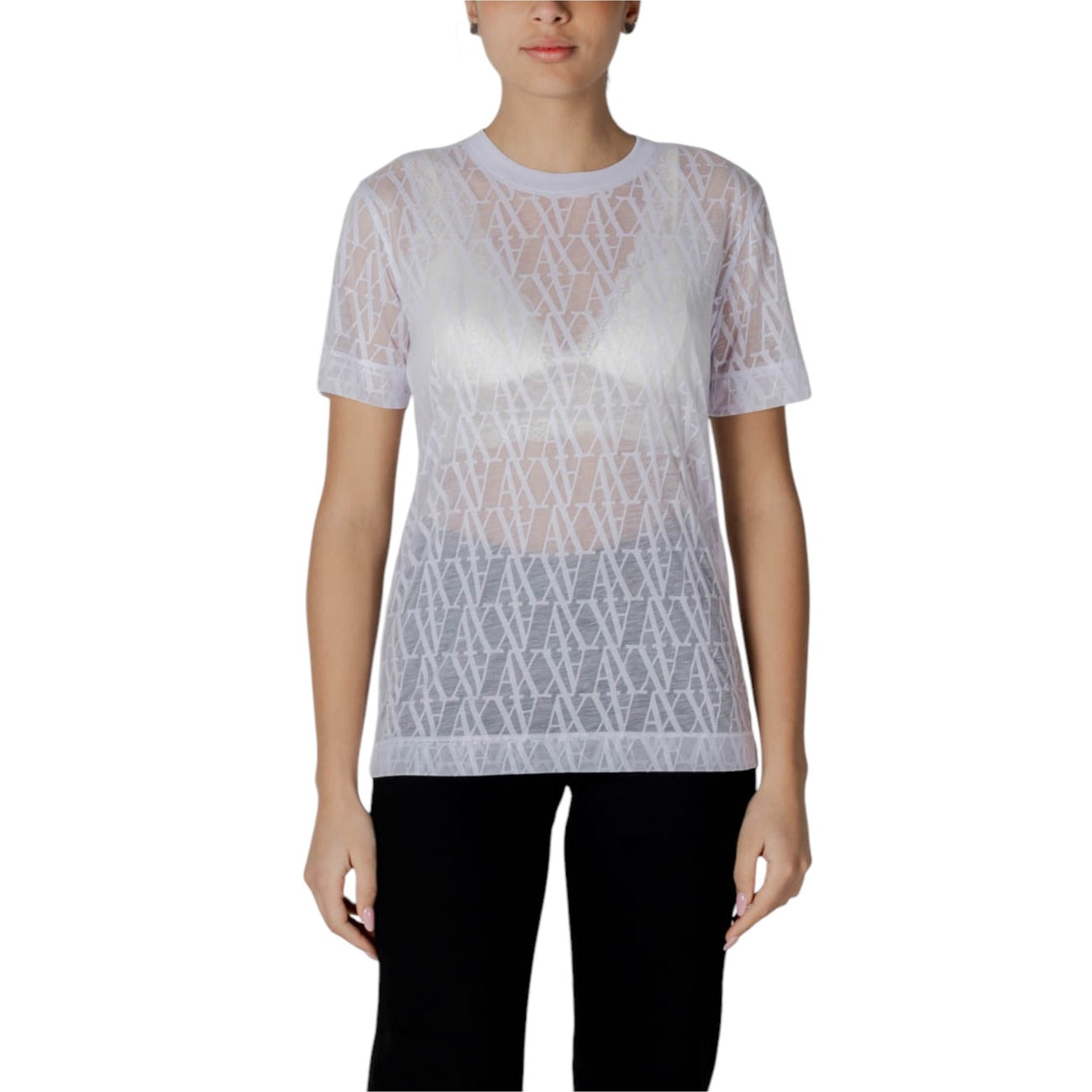 Armani Exchange T-shirt Dames Wit #2412644