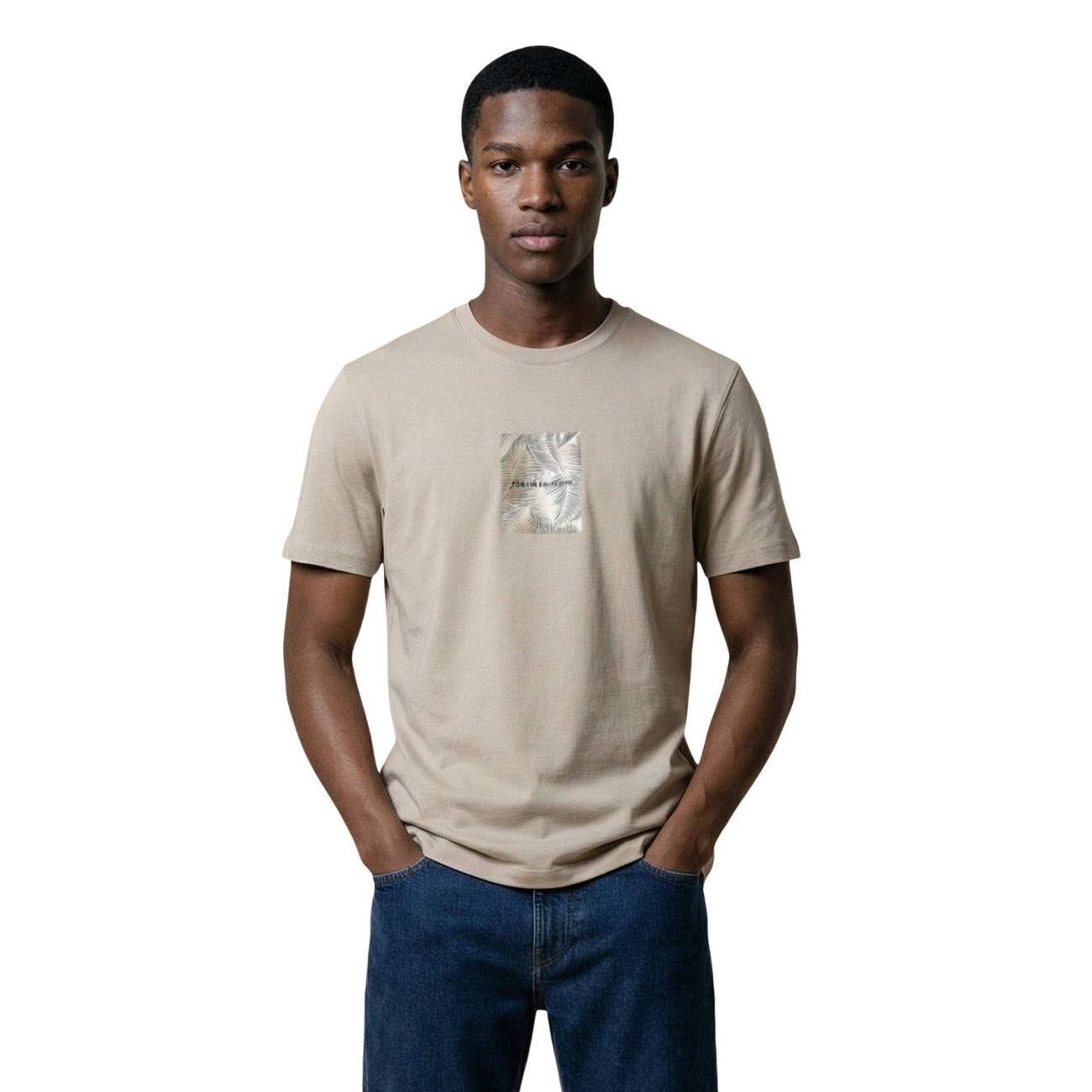 Armani Exchange T-Shirt Herren Beige Beige