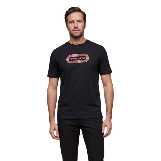New Balance T-Shirt Herren Schwarz