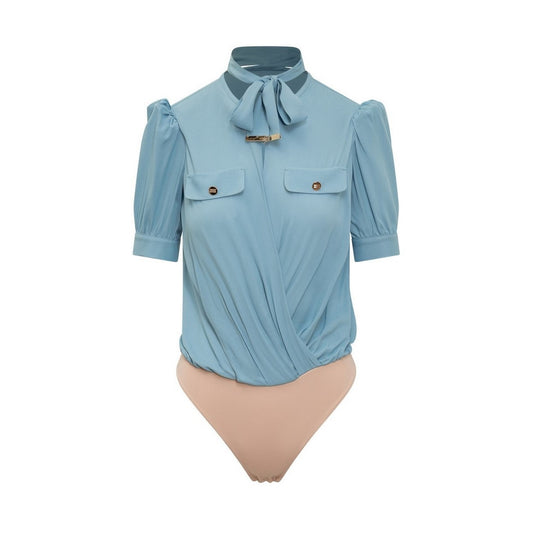 Elisabetta Franchi Bluse Damen Hellblau