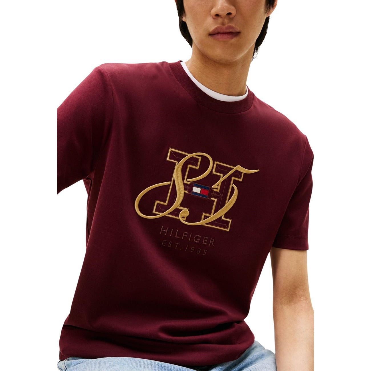 Tommy Hilfiger T-shirt Heren Bordeaux