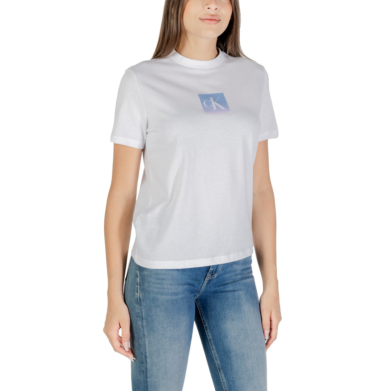 Calvin Klein Jeans T-shirt Dames Wit #2427063