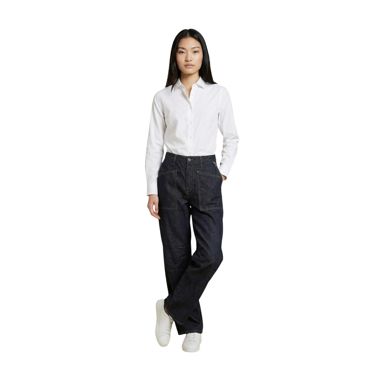 Replay Jeans Damen Blau