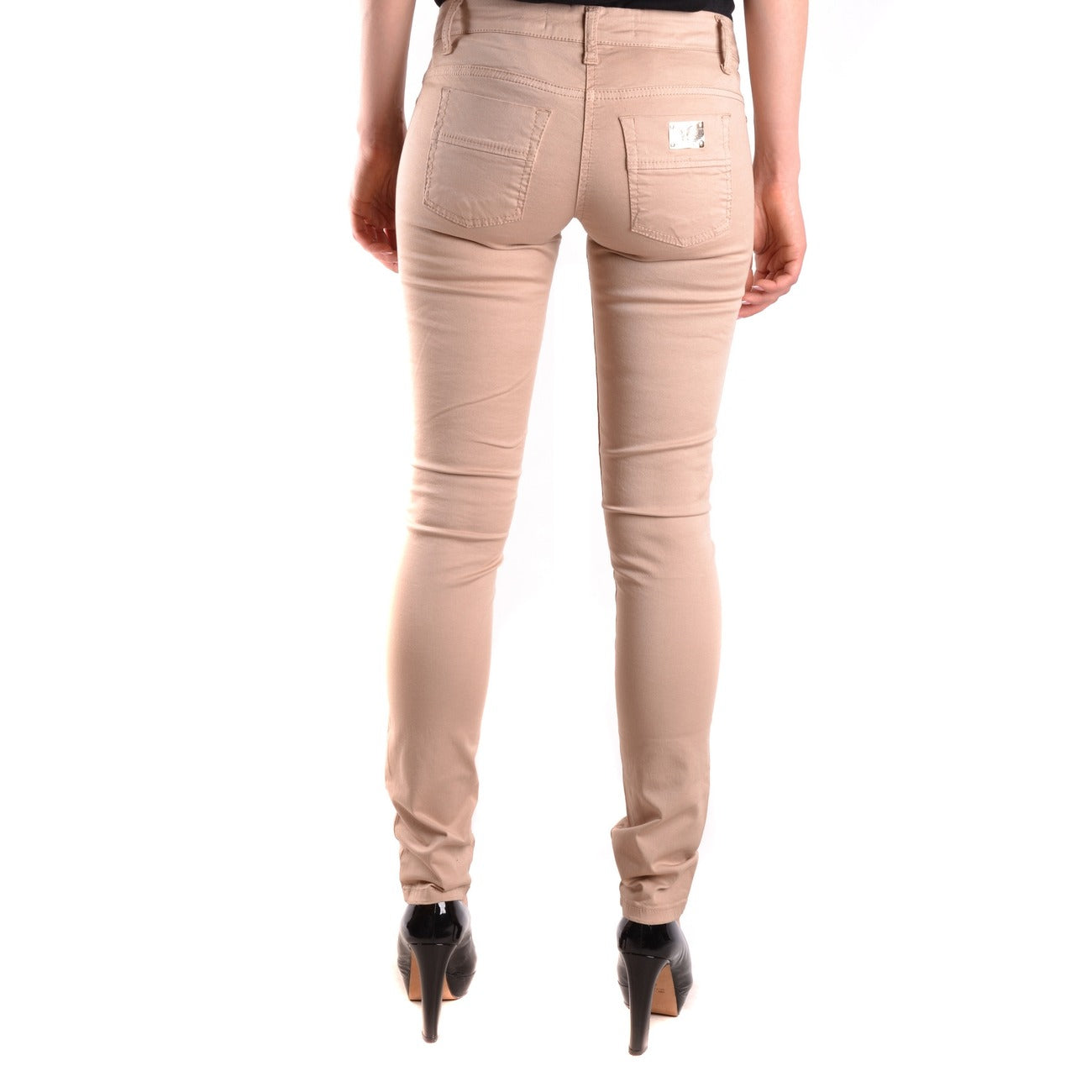 Elisabetta Franchi Jeans Dames Beige