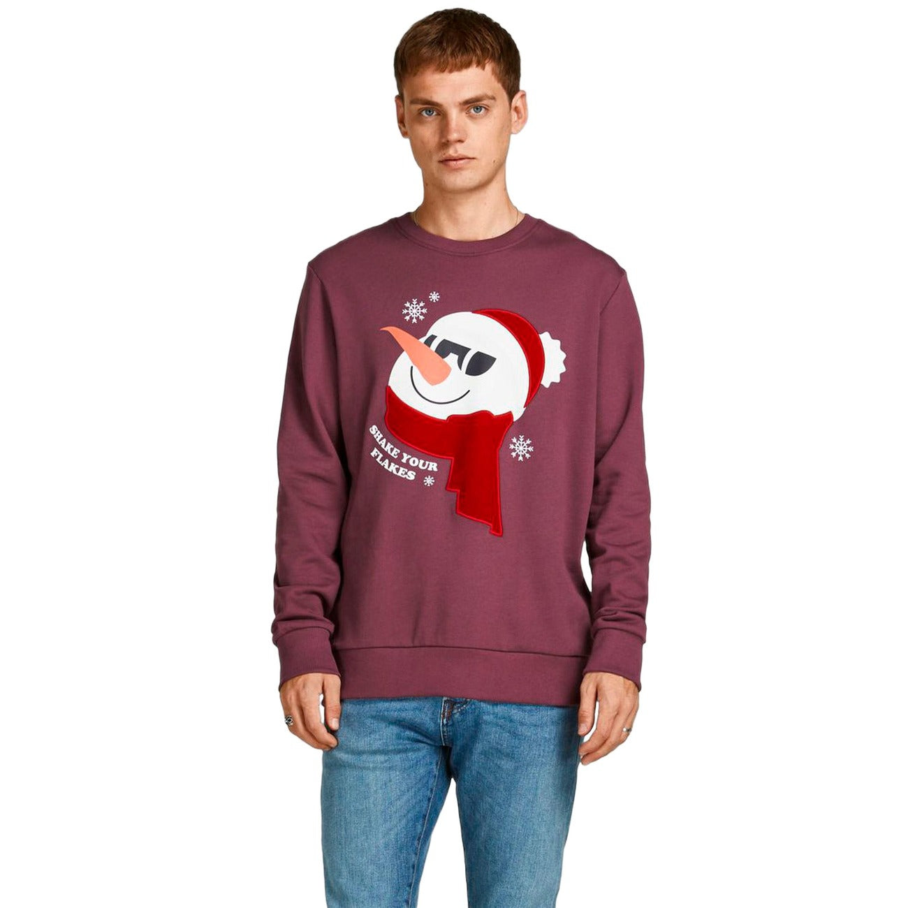 Jack & Jones Sweatshirt Herren Bordeaux