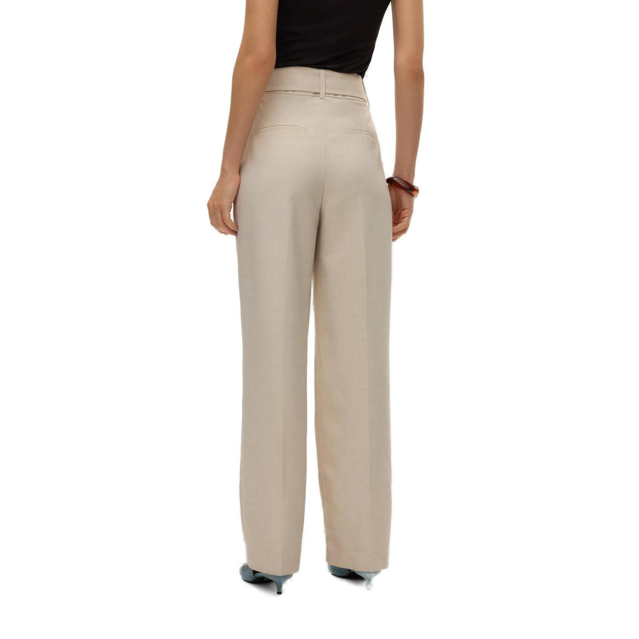 Vero Moda Broek Dames Beige
