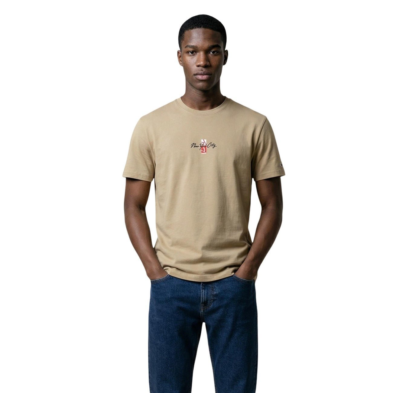 Tommy Hilfiger Jeans T-Shirt Herren Beige #2457658