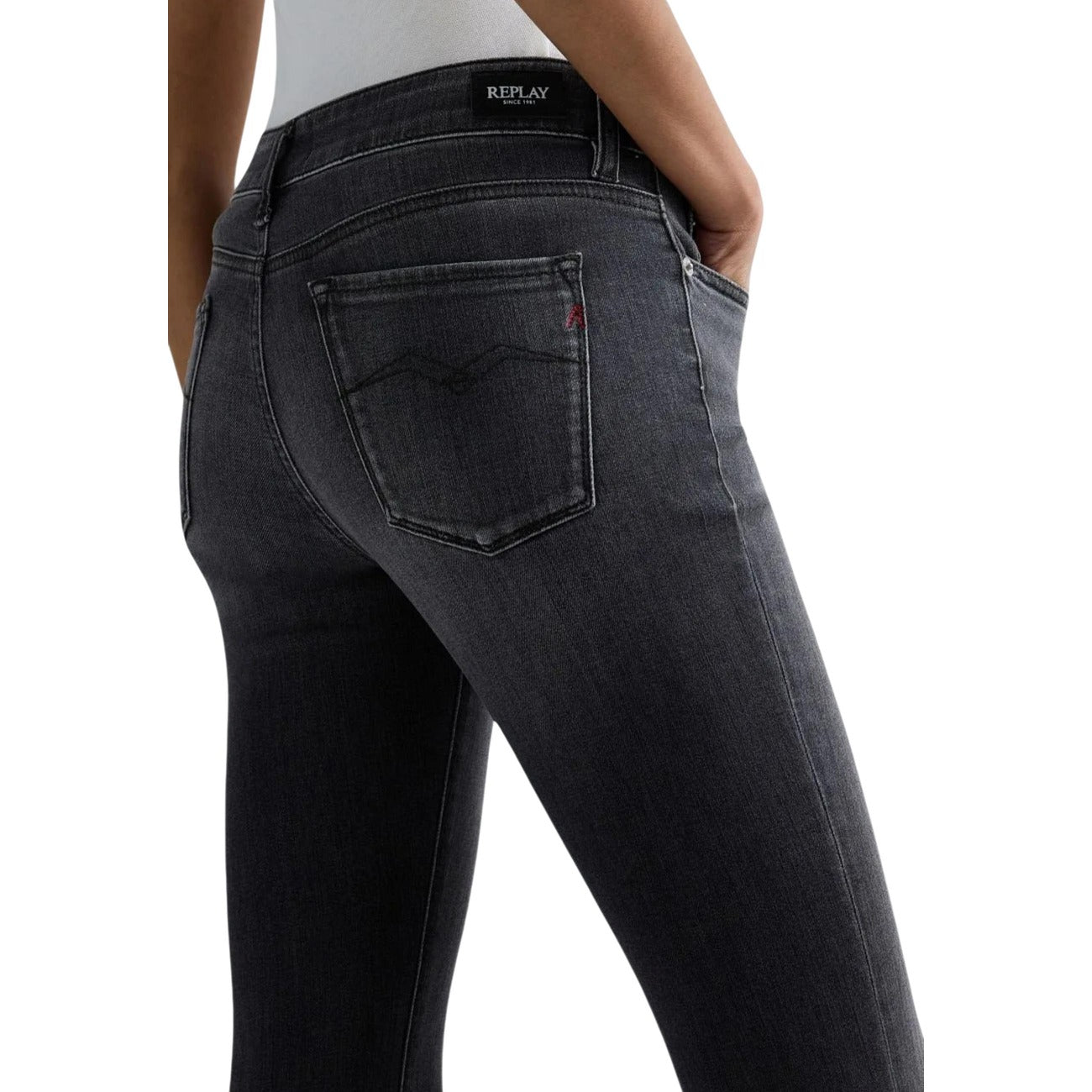 Replay Jeans Damen Schwarz