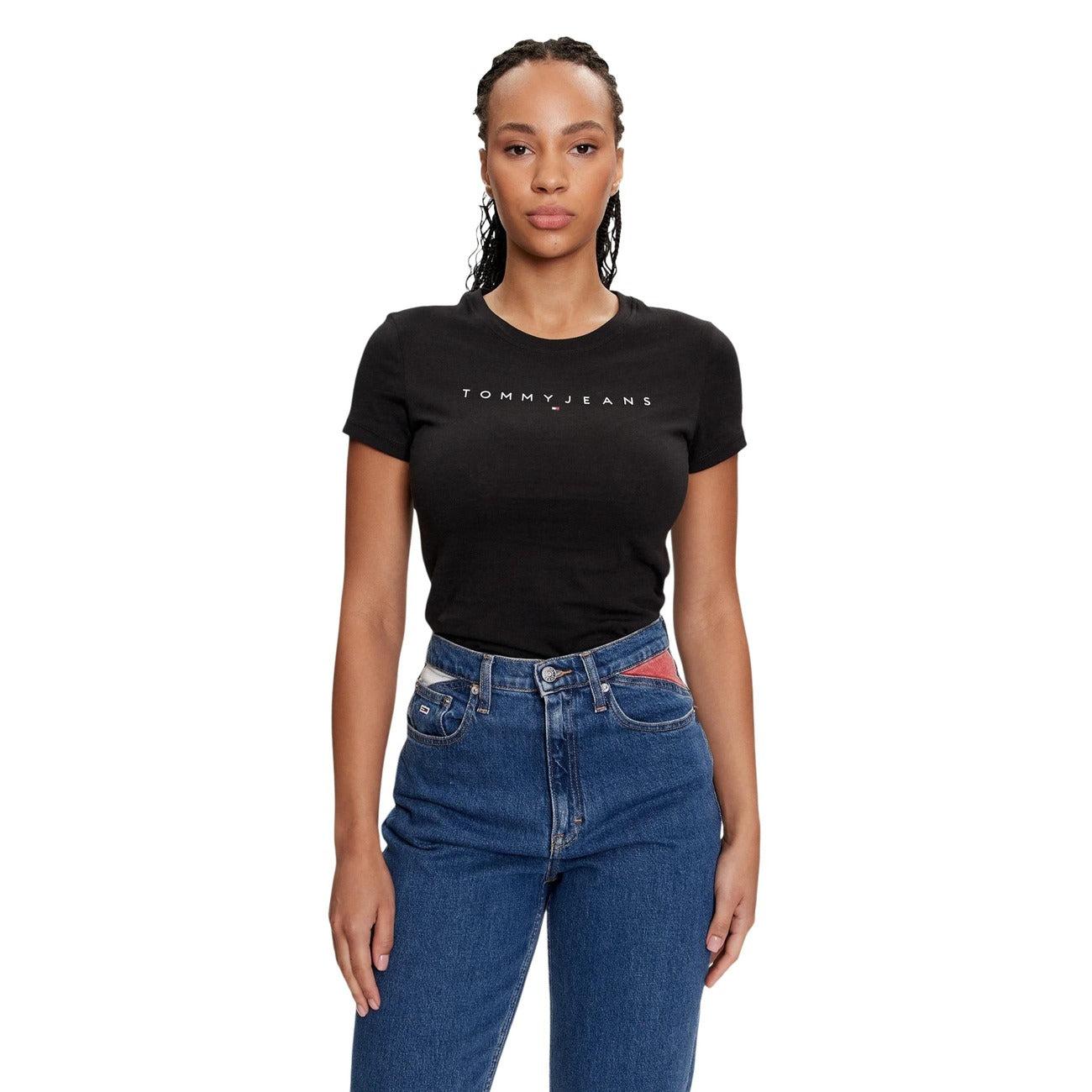 Tommy Hilfiger Jeans T-shirt Dames Zwart