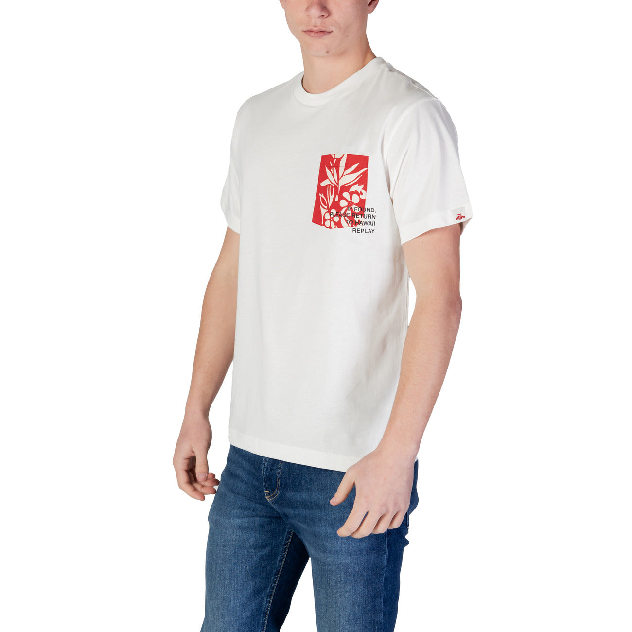 Replay T-shirt Heren Wit