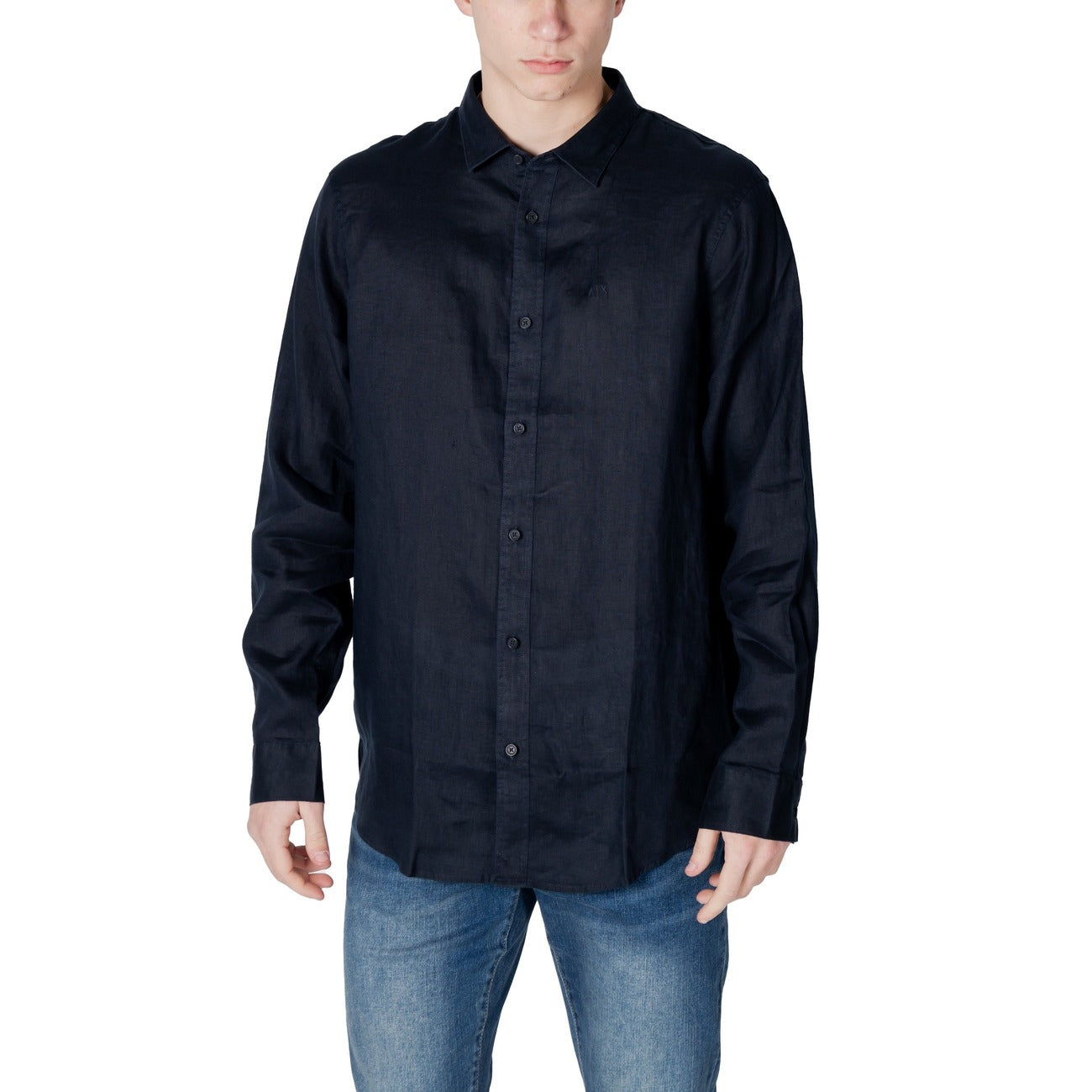 Armani Exchange Shirt Heren Blauw #2411688