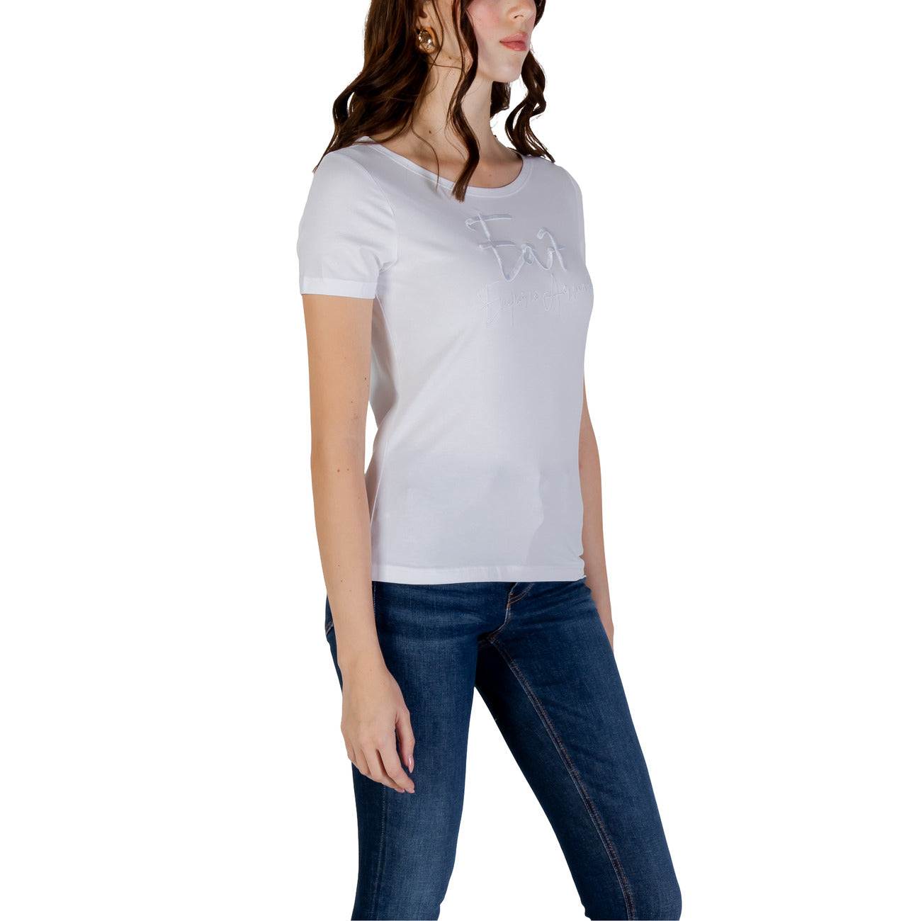 Ea7 T-shirt Dames Wit Wit #2422685