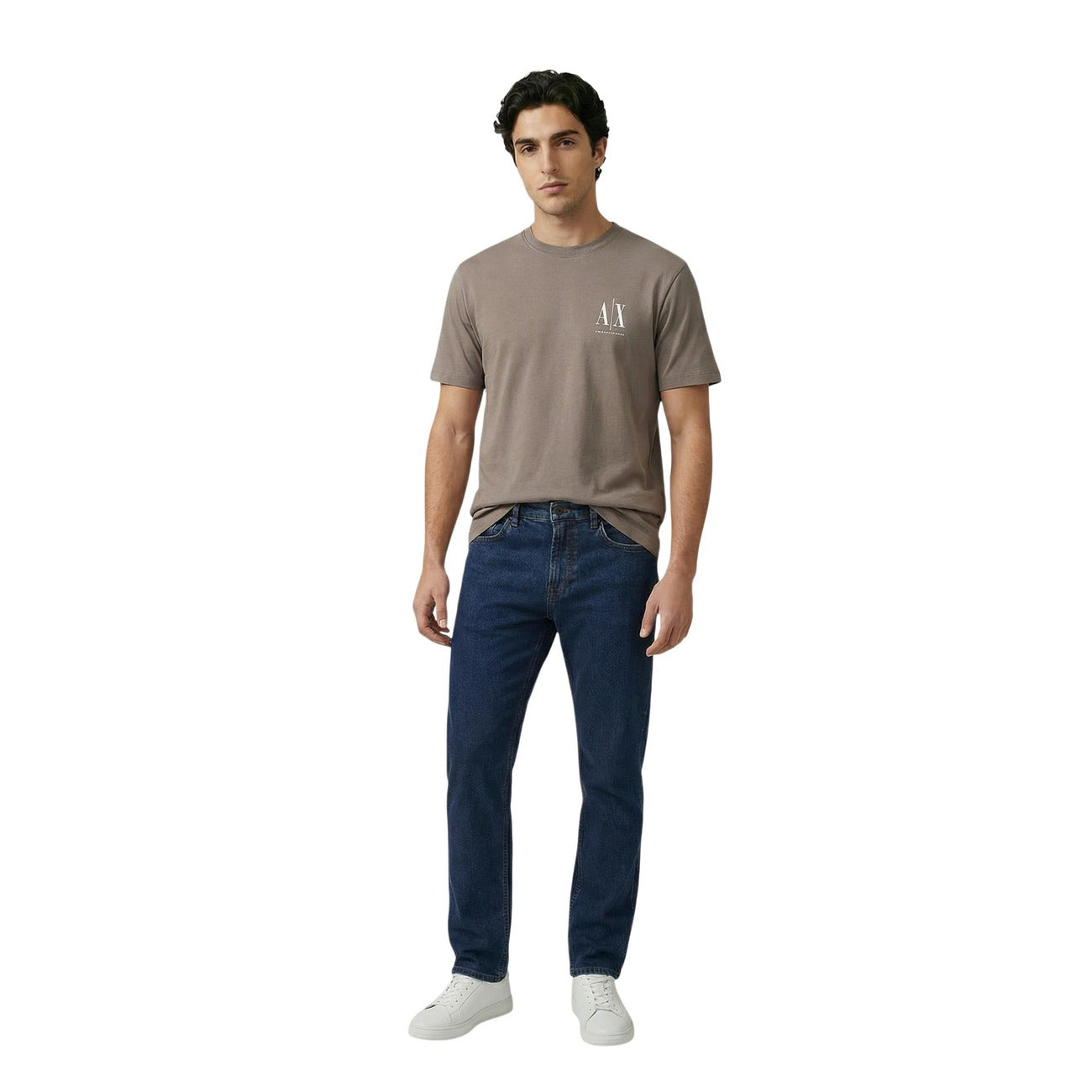 Armani Exchange T-Shirt Herren Braun