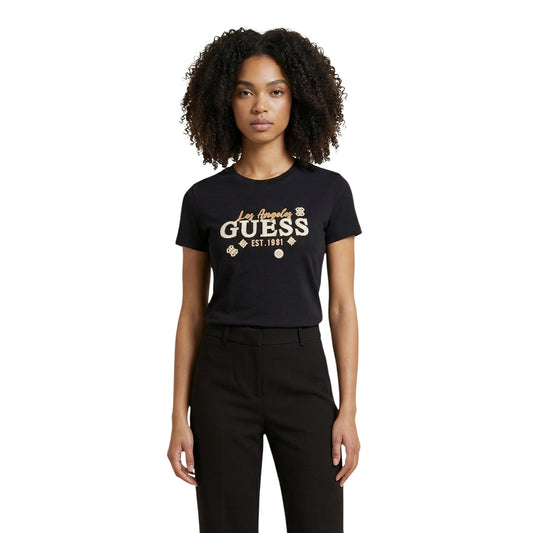 Guess T-shirt Dames Zwart #2453545