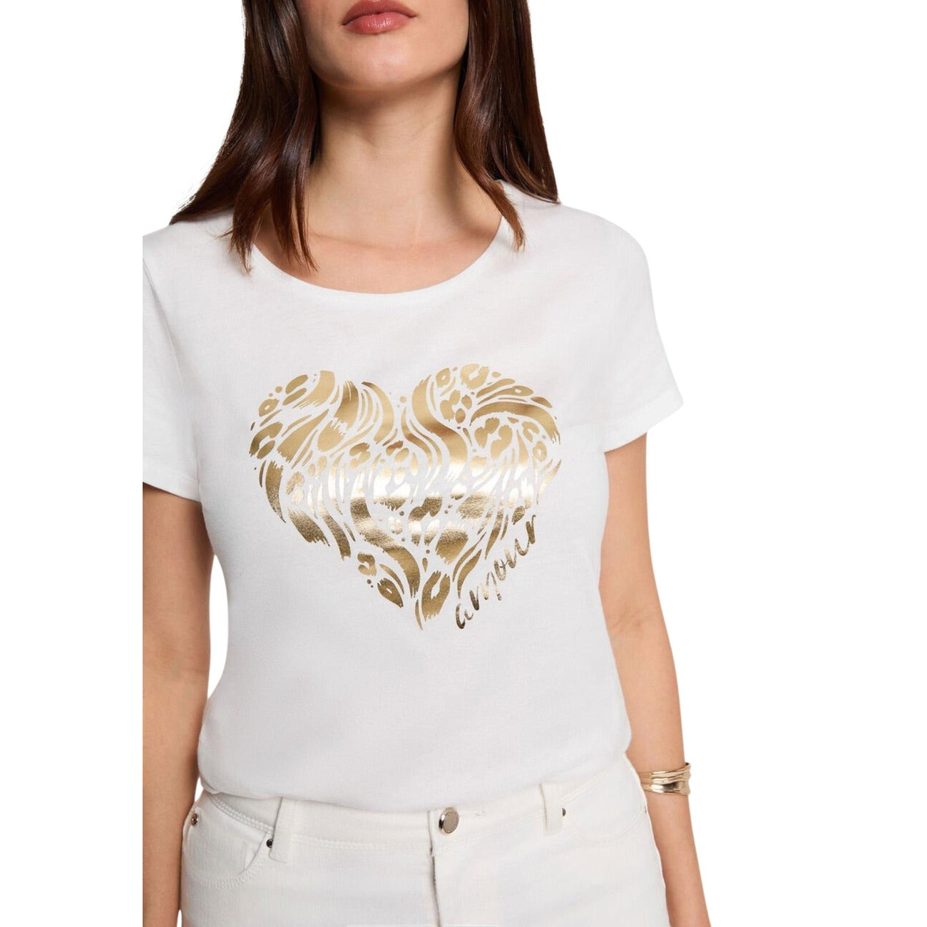 Morgan De Toi T-shirt Dames Wit #2469637