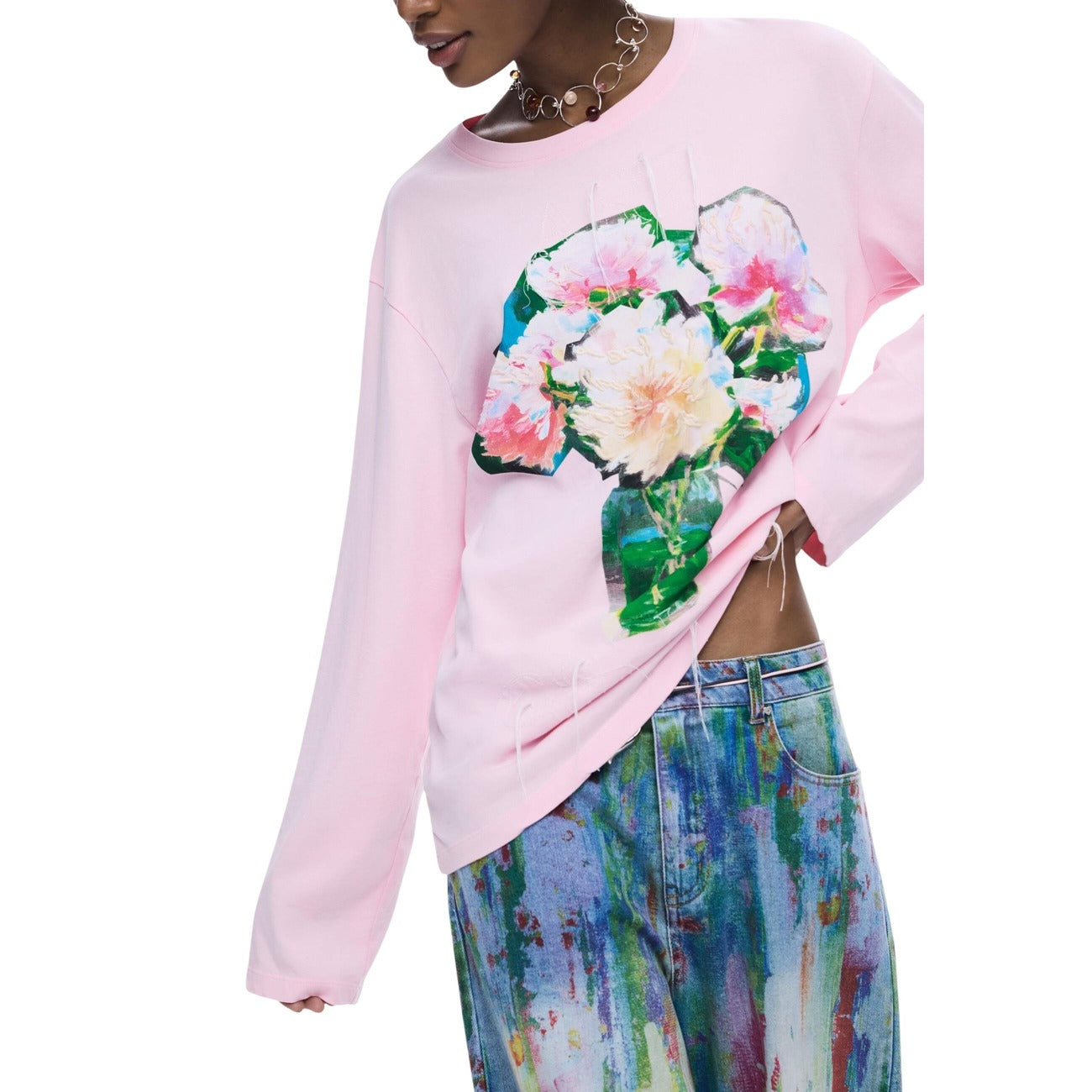 Desigual T-Shirt Damen Rosa #2450200