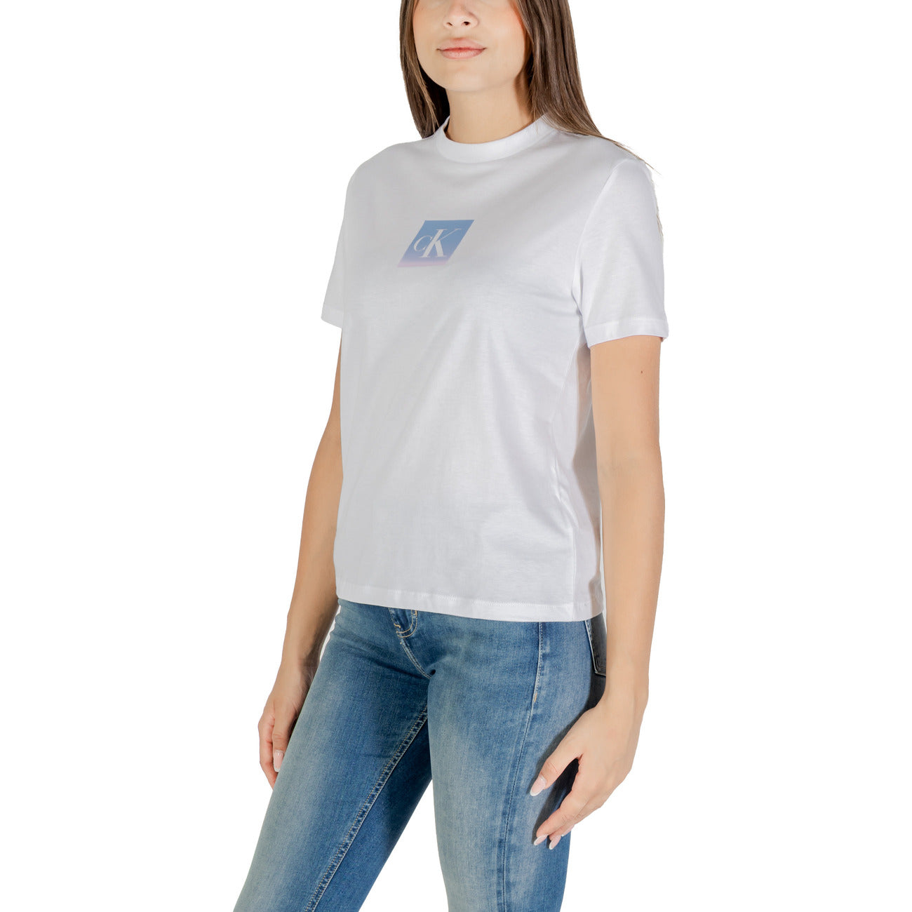 Calvin Klein Jeans T-shirt Dames Wit #2427063