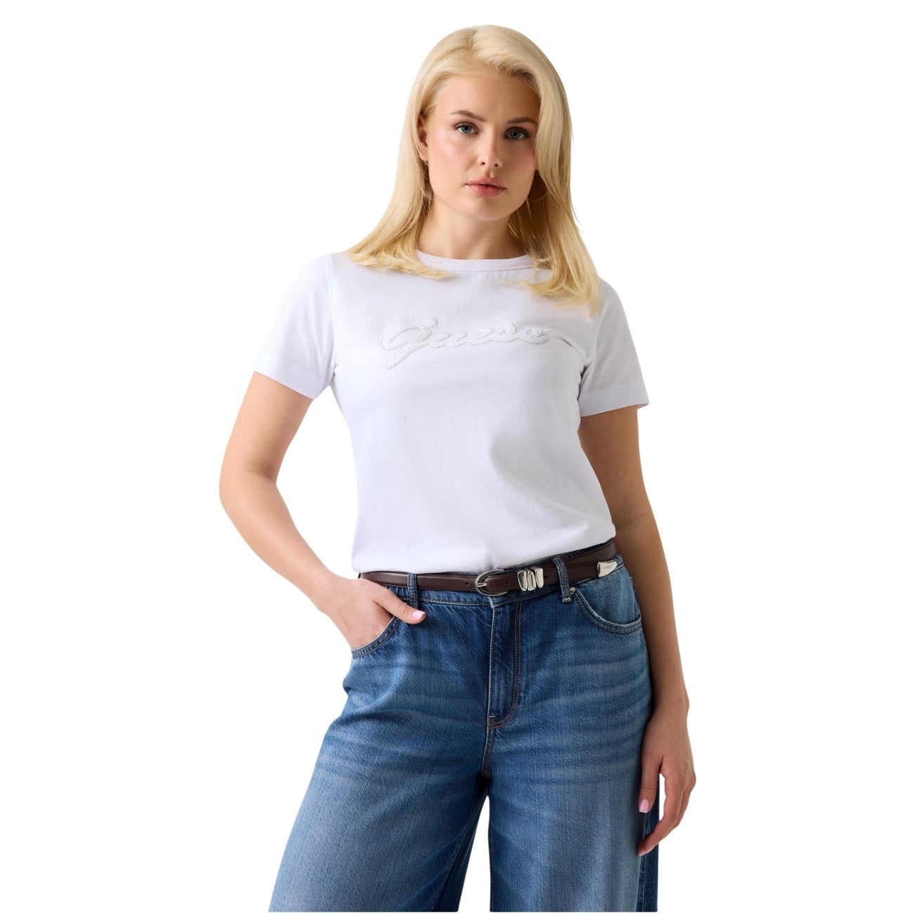 Guess T-Shirt Damen Weiß #2454364