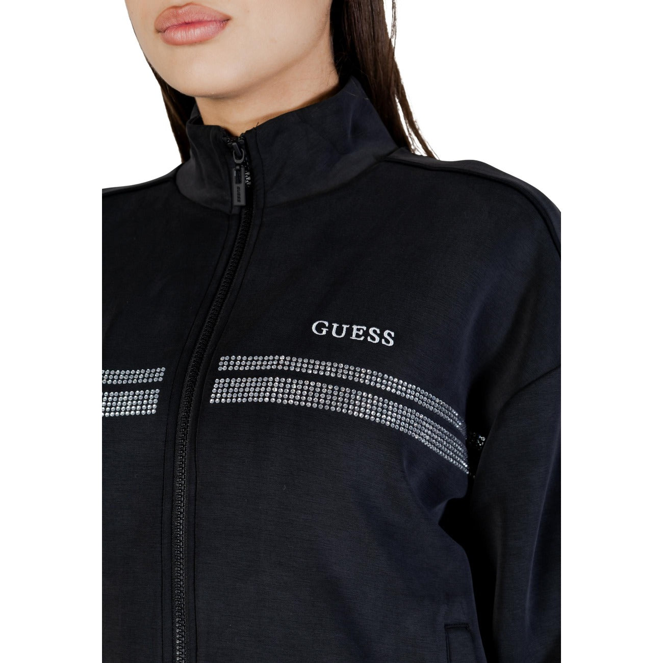 Guess Active Sweatshirt Damen Schwarz Schwarz #2449769