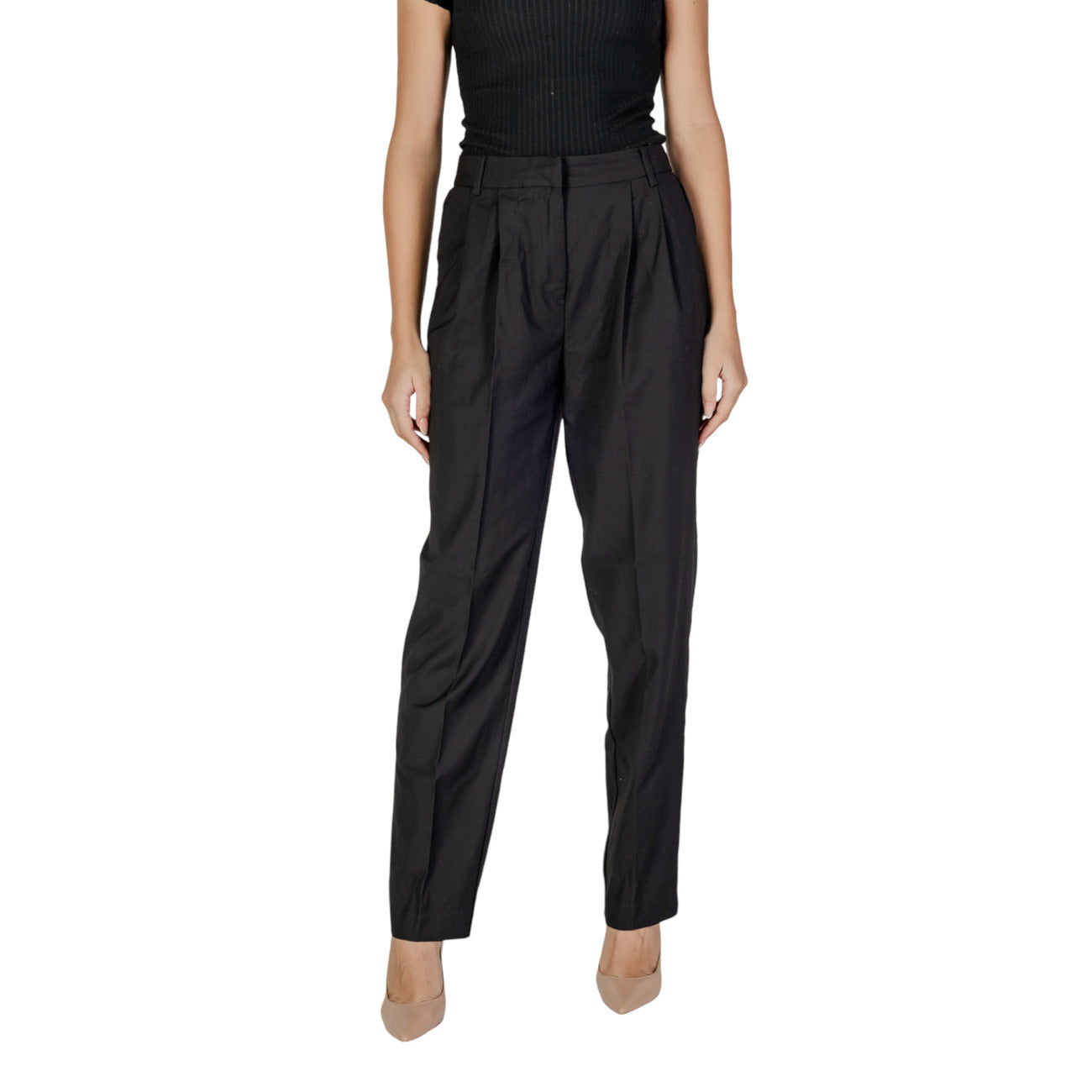 Vila Clothes Broek Dames Zwart #2359308
