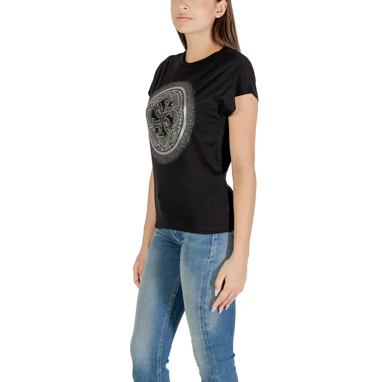 Guess T-shirt Dames Zwart #2426919