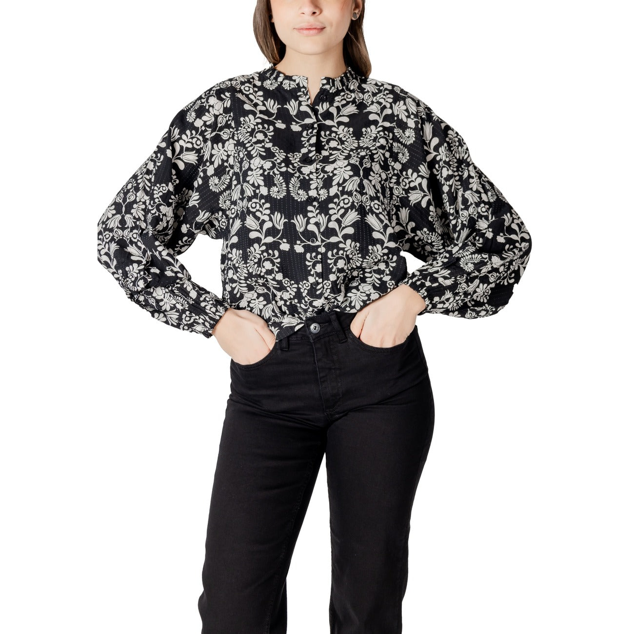 Ichi Bloes Dames Zwart #2414130