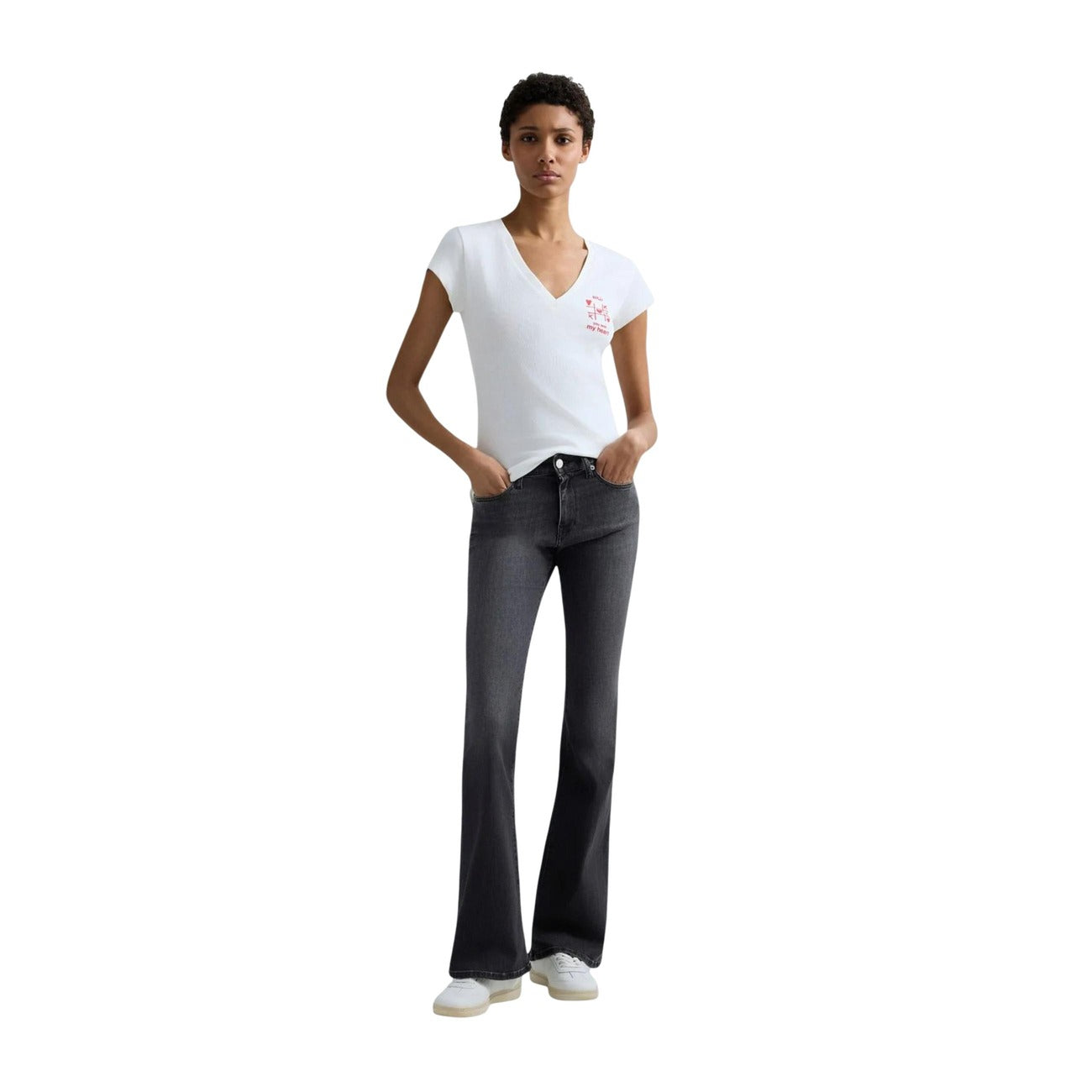 Replay Jeans Damen Schwarz