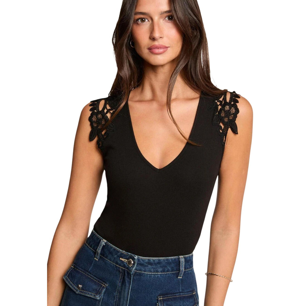 Morgan De Toi Top Damen Blau