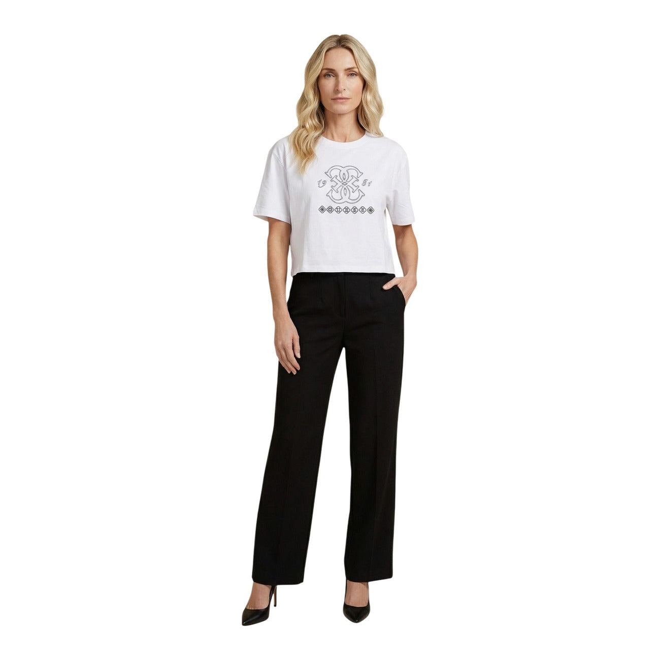 Guess Active T-Shirt Damen Weiß