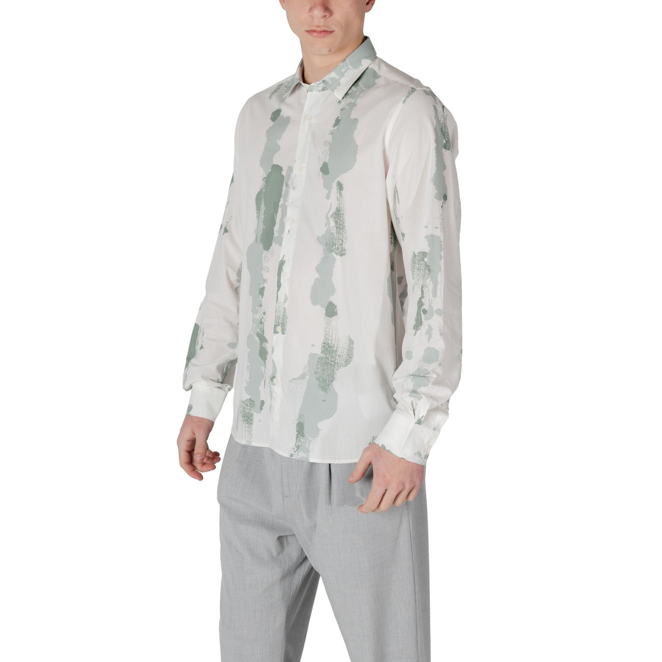 Antony Morato Shirt Heren Groen #2462443
