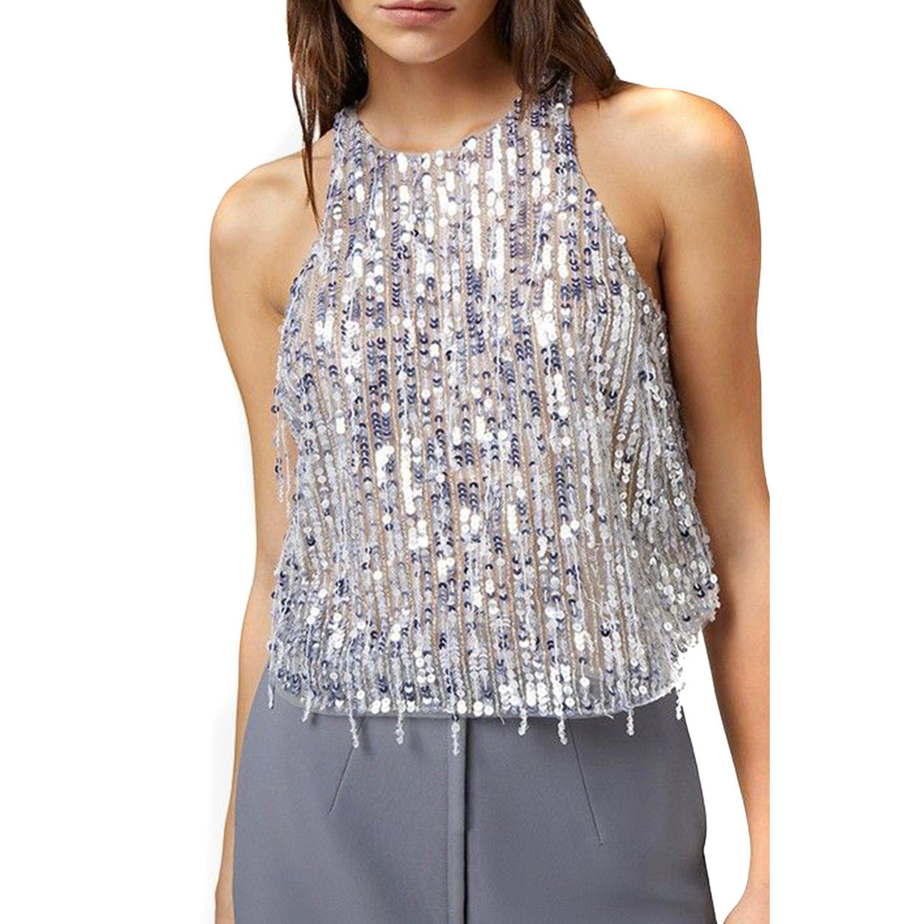 Elisabetta Franchi Top Dames Zilver