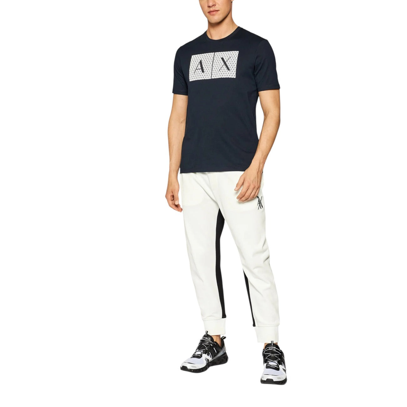 Armani Exchange T-shirt Heren Blauw #2425717