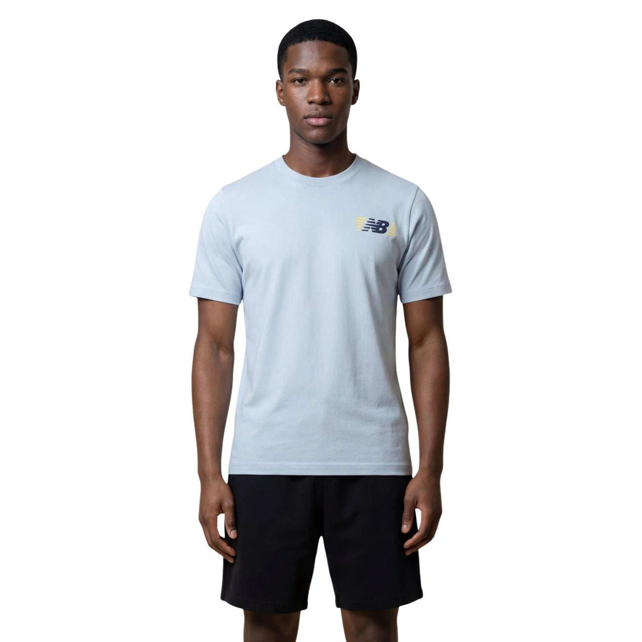 New Balance T-Shirt Herren Hellblau