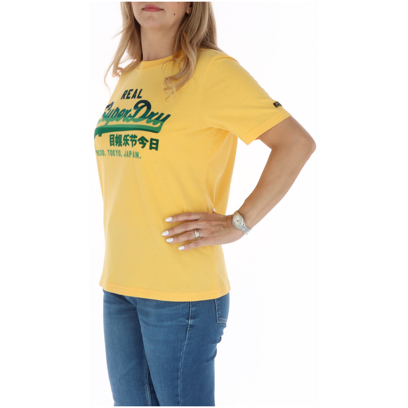 Superdry T-shirt Dames Geel