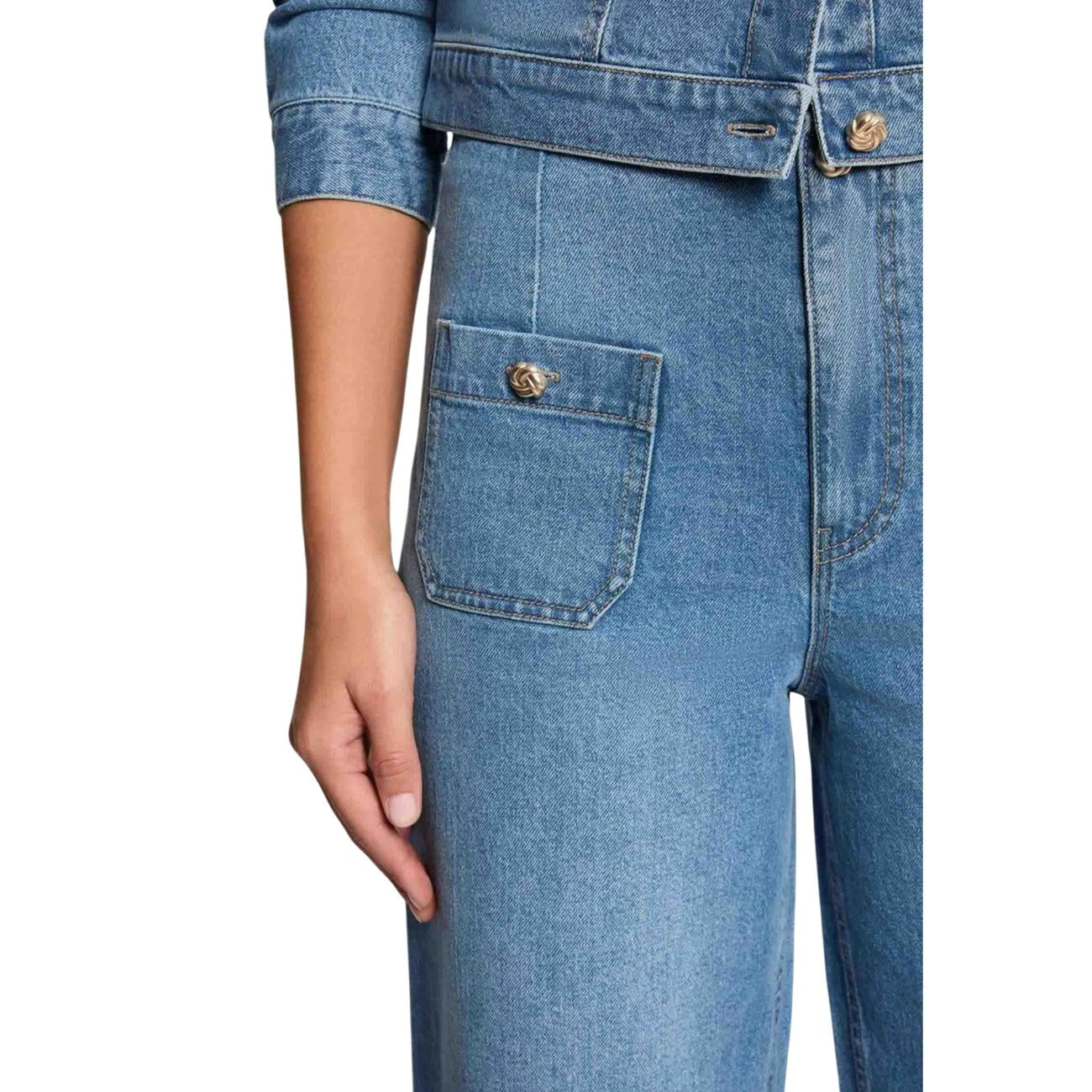 Morgan De Toi Jeans Damen Hellblau
