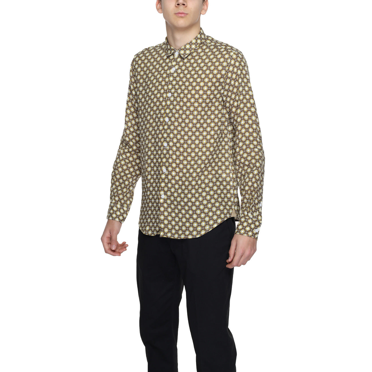 Gianni Lupo Shirt Heren Beige #2220354