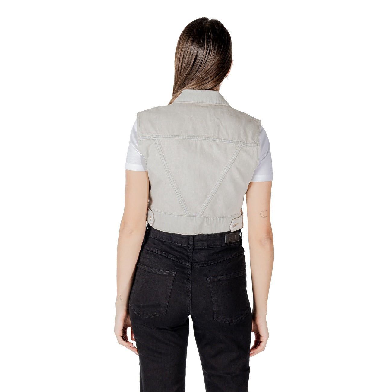 Only Gilet Dames Beige #2417385
